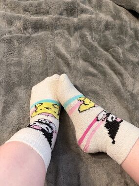 Well worn/loved fluffy socks